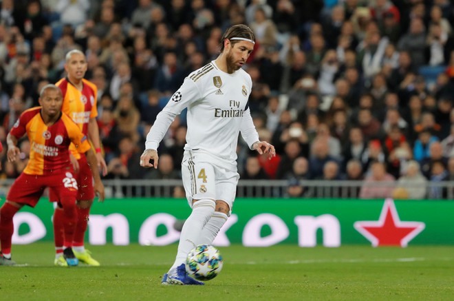 Ramos nâng tỉ số lên 3-0. Ảnh: Reuters