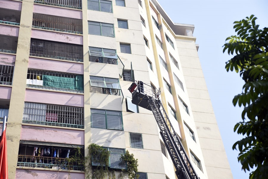 Công tác cứu hỏa, cứu nạn được diễn ra trong khoảng 30 phút