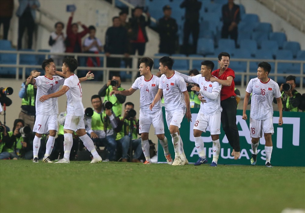 Lần đối đầu gần đây nhất, U22 Việt Nam đánh bại đối thủ này với tỉ số 1-0. Ảnh: H.A