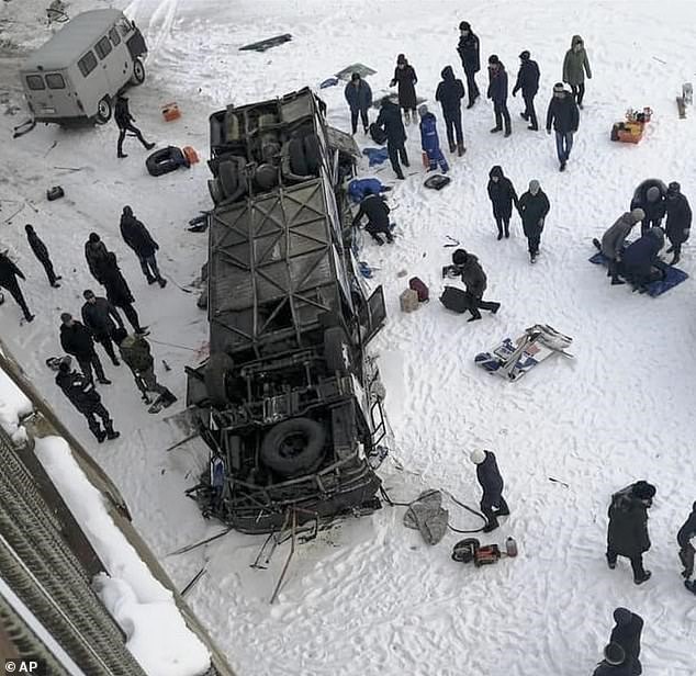 Vụ tai nạn xảy ra ngày 1.12. Ảnh: Siberia Times.