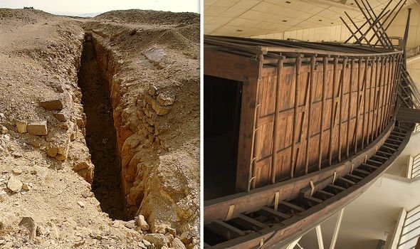 Chiếc thuyền của Pharaoh được tìm thấy ở hố này. Ảnh: Getty Images