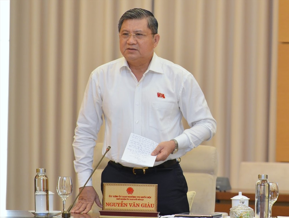 Chủ nhiệm Ủy ban Đối ngoại Nguyễn Văn Giàu. Ảnh Gia Hân