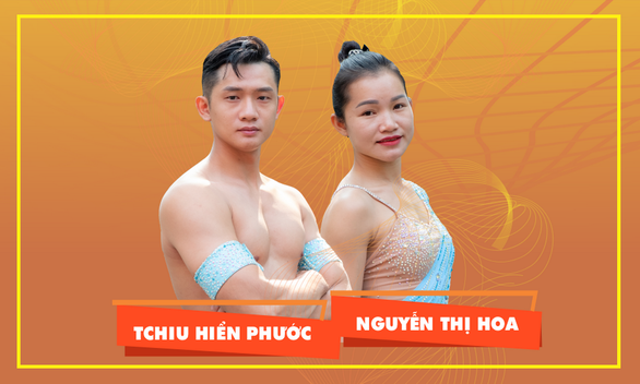 Đôi diễn viên xiếc Tchiu Hiển Phước và Nguyễn Thị Hoa
