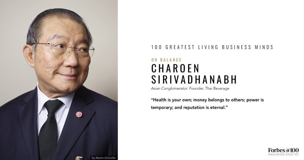 Tỷ phú Charoen Sirivadhanabhakdi hiện là người giàu nhất Thái Lan. Ảnh TL