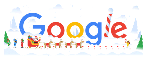 Doodle mừng kỳ nghỉ lễ năm 2018. Ảnh: Google.