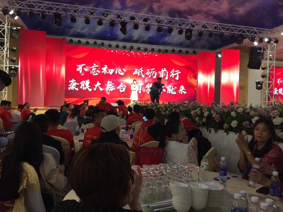 Theo kế hoạch, hơn 2000 khách Trung Quốc sẽ có buổi gặp gỡ, giao lưu văn nghệ tại một trung tâm tiệc cưới ở Hải Phòng ngày 20.12.2019. Ảnh: H.H