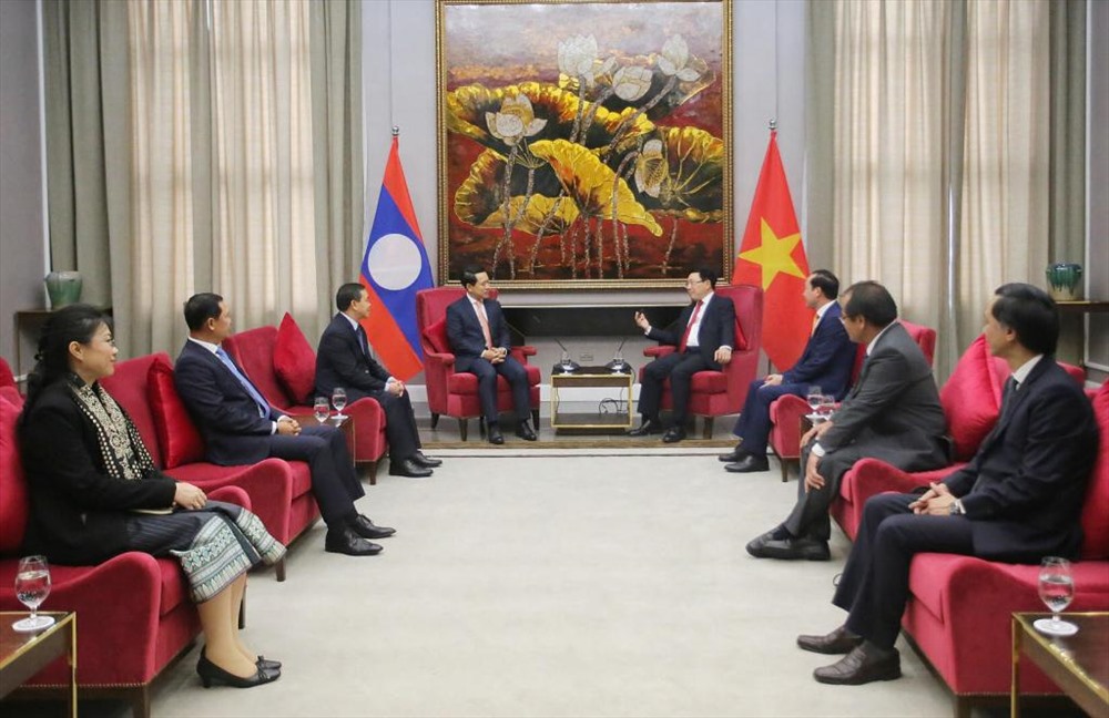 Tham vấn cấp Bộ trưởng Ngoại giao và Giao lưu hai Bộ Ngoại giao Việt Nam – Lào thường niên lần thứ 6. Ảnh: BNG.