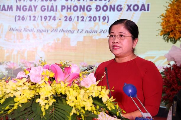 Bà Trần Tuệ Hiền - Chủ tịch Ủy Ban nhân Dân tỉnh Bình Phước kỳ vọng thành phố Đồng Xoài sẽ trở thành đô thị thông minh. Ảnh: Đình Trọng