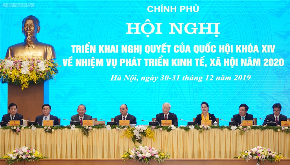 Tổng Bí thư, Chủ tịch Nước Nguyễn Phú Trọng dự Hội nghị trực tuyến Chính phủ với các địa phương. Ảnh VGP