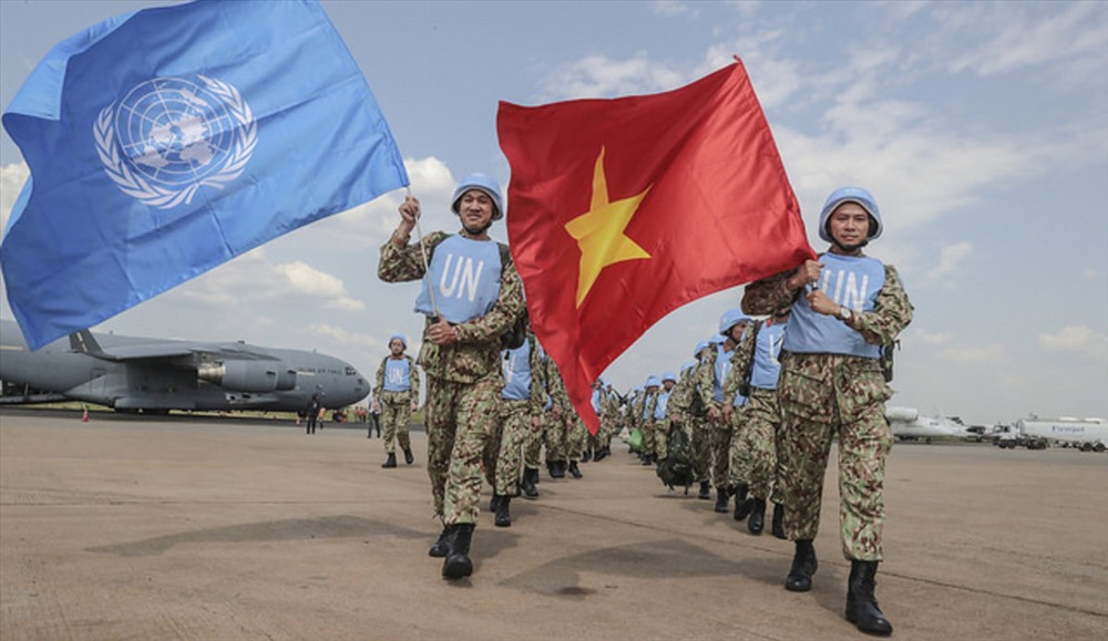 Quân nhân Việt Nam tham gia lực lượng gìn giữ hòa bình LHQ ở Nam Sudan. Ảnh: TL