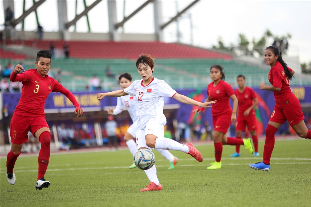 Đội tuyển nữ Việt Nam sẽ phải đưa đội hình mạnh nhất vào sân trong trận đấu gặp đội chủ nhà Philippines tại bán kết. Ảnh: HOÀI THU
