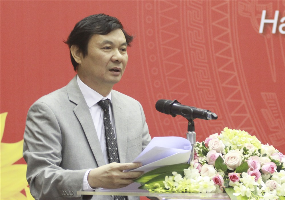 Ông Ngô Minh Tuấn – Tổng Biên tập Tạp chí Xây dựng Đảng. Ảnh T.Vương