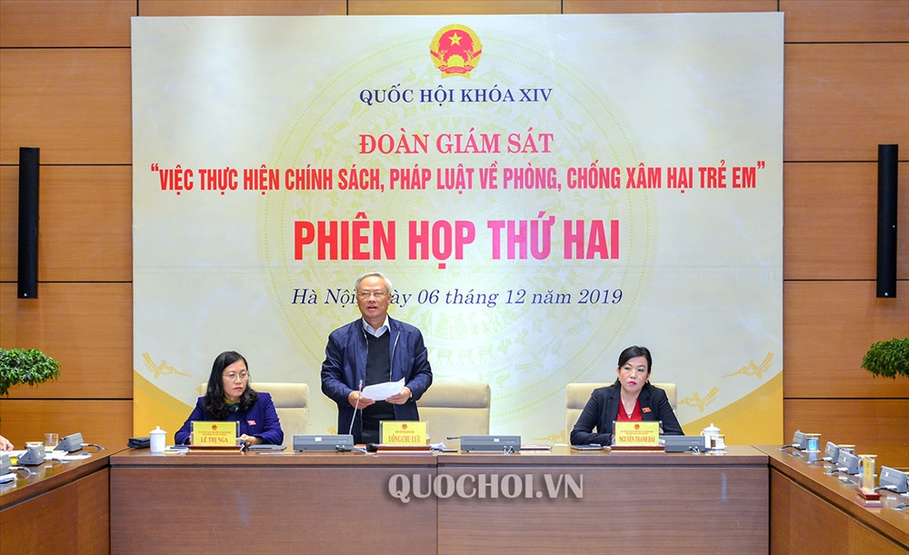 Phó Chủ tịch Quốc hội Uông Chu Lưu kết luận phiên họp. Ảnh Quochoi.vn