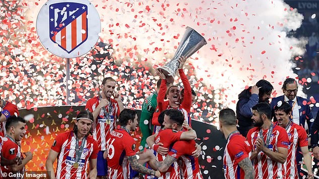 Chức vô địch Europa League 2017-2018 là danh hiệu lớn nhất Griezmann có được cùng Atletico Madrid. Ảnh: Getty Images.