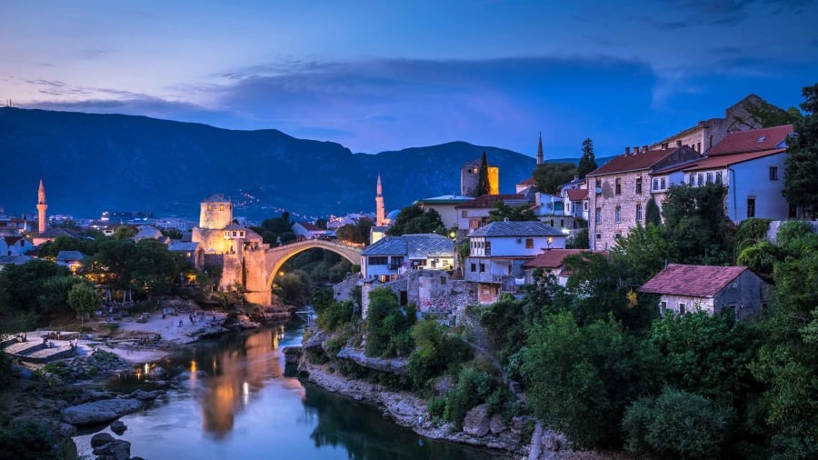 Hercegovina, Bosnia and Hercegovina: Also on the list is Hercegovina, in Bosnia and Hercegovina. Highlights include the city of Mostar, pictured here. Shutterstock