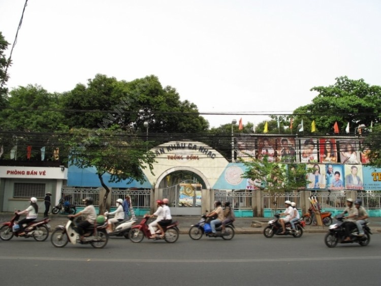 Dự án bãi đỗ xe ngầm tại khu vực sân khấu Trống Đồng, quận 1, TP HCM. Ảnh: C.H