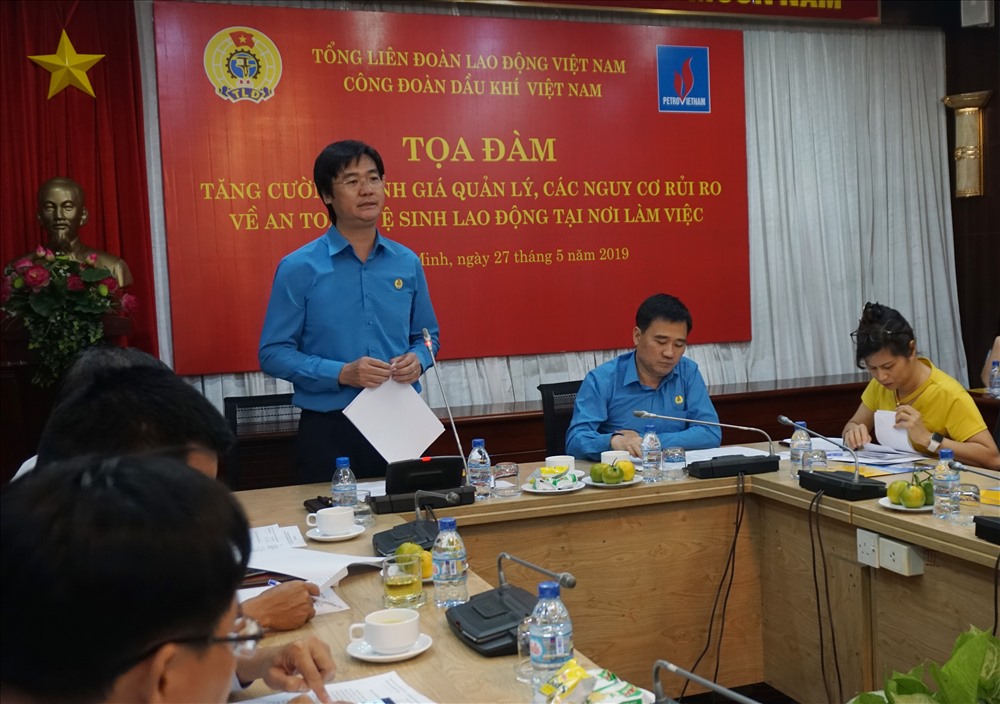 Phó Chủ tịch CĐ DKVN Nguyễn Mạnh Kha phát biểu tại buổi tọa đàm