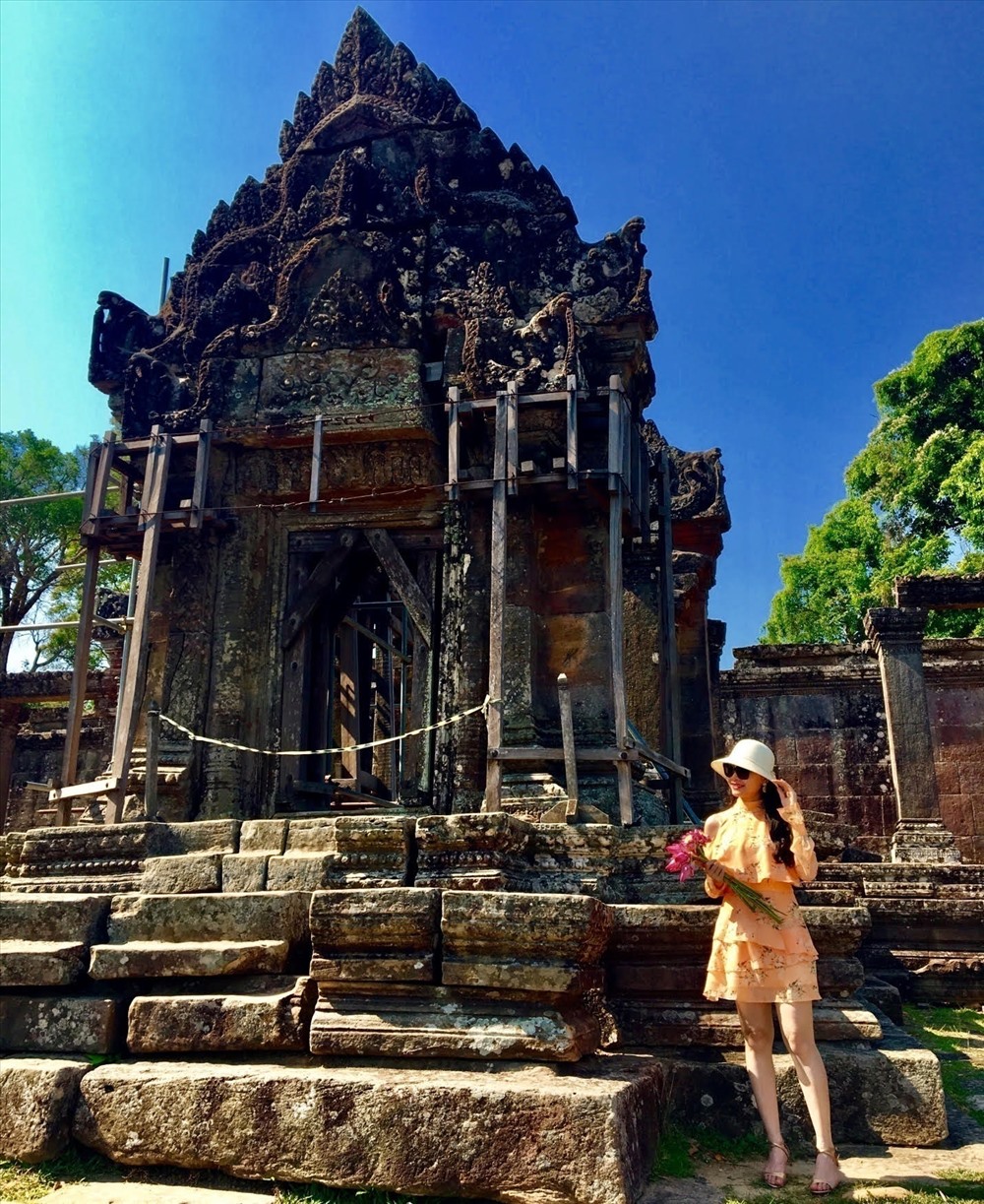 Đền chính tại tầng hai của quần thể Preah Vihear