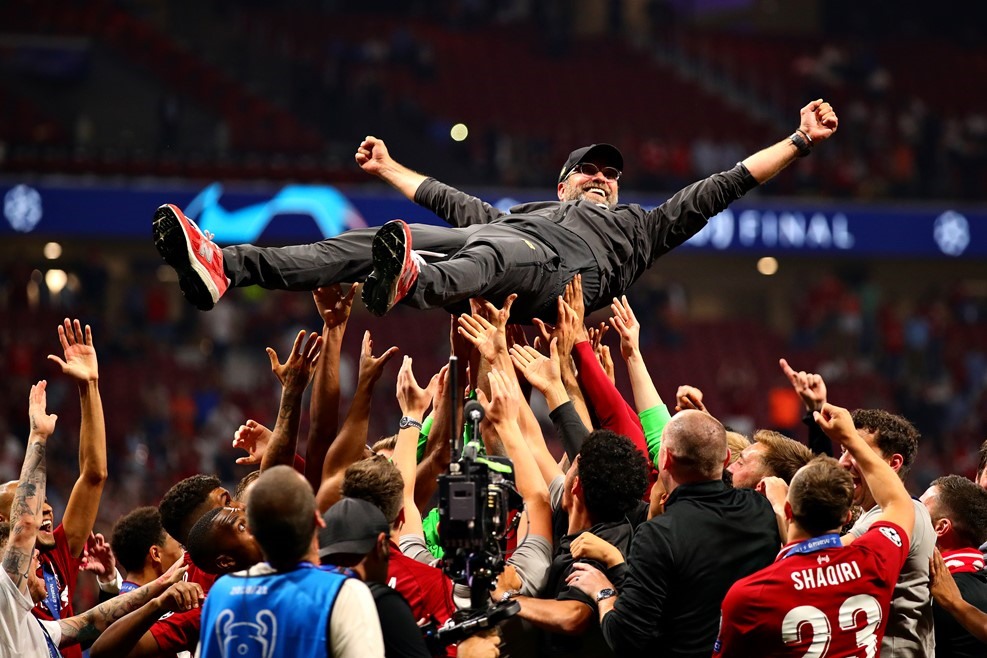 Chức vô địch UEFA Champions League là cái kết đẹp cho thầy trò Jurgen Klopp sau mùa giải nhiều cảm xúc. Ảnh: UEFA.