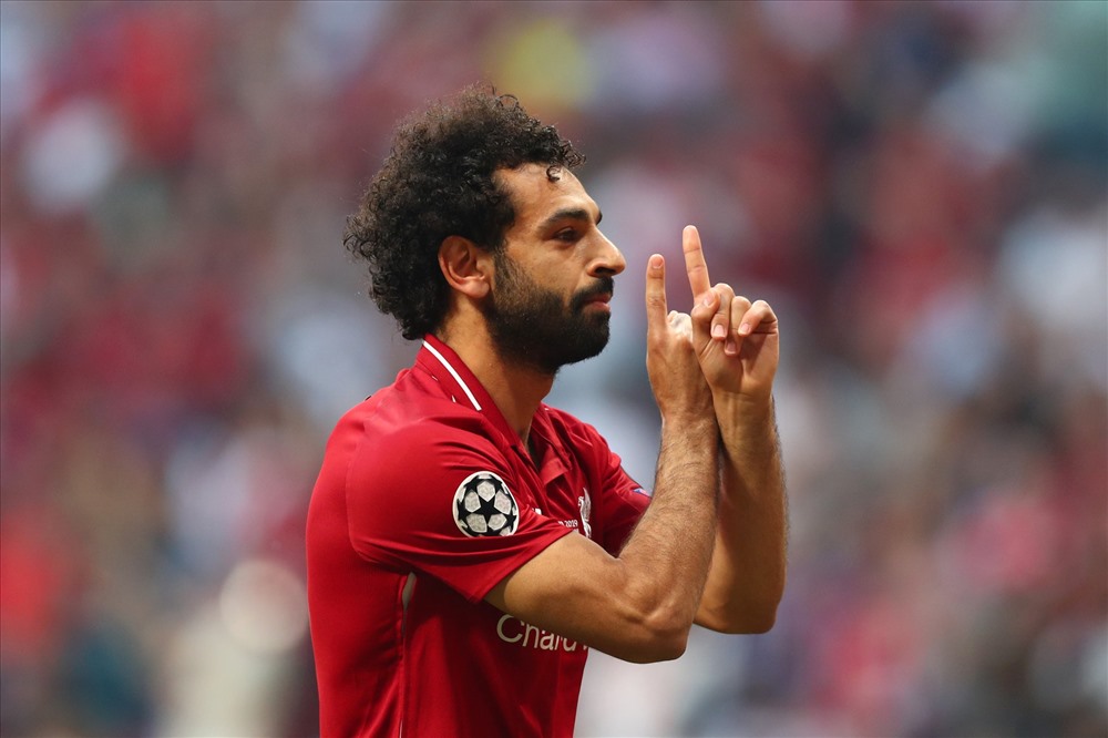 Bàn mở tỉ số của Salah. Ảnh: UEFA.