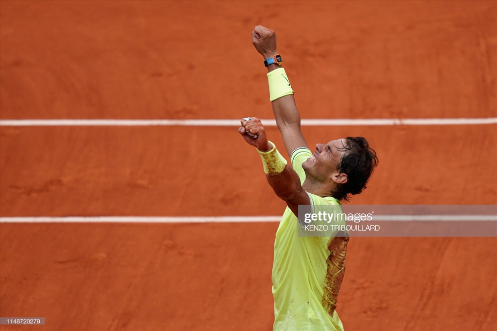 Nadal nối dài kỷ lục tại Roland Garros với 12 lần vô địch. Ảnh: Getty.