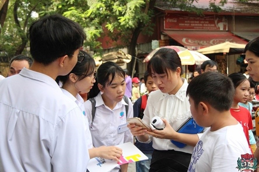 Điểm chuẩn vào lớp 6 Trường THCS-THPT Nguyễn Tất Thành là 22. Ảnh: Trường THCS-THPT Nguyễn Tất Thành