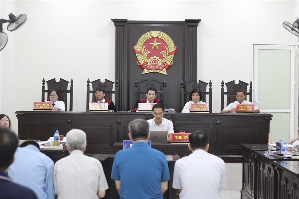 Toàn cảnh phiên tòa xét xử sơ thẩm ngày 12.6. Ảnh Trần Vương