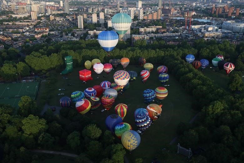 Đây là lần đầu tiên khinh khí cầu cất cánh từ Công viên Battersea.
