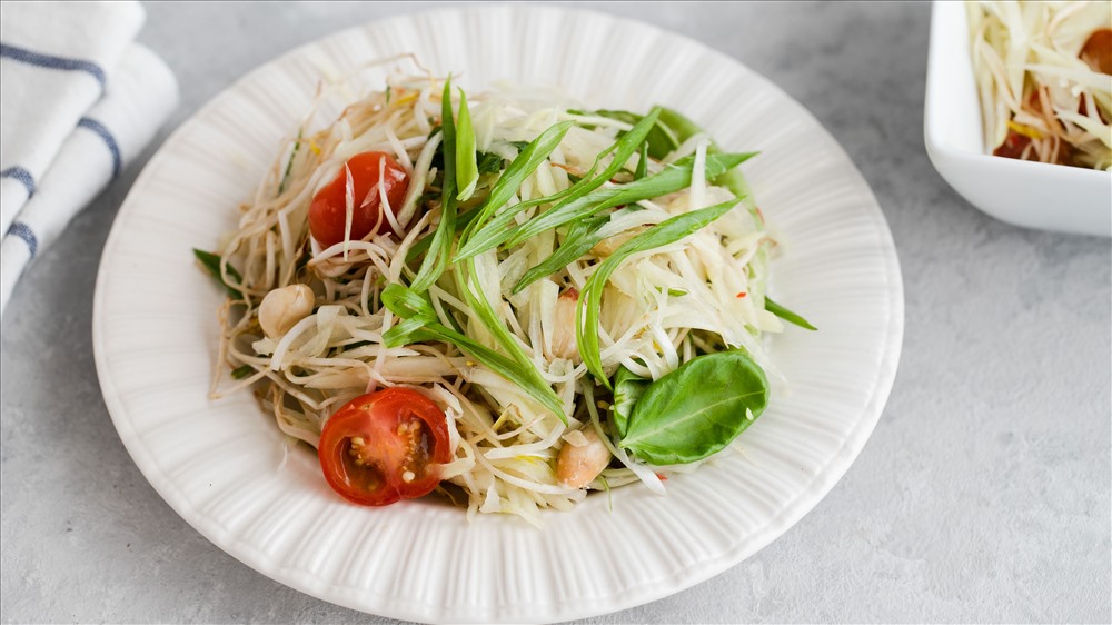 Gỏi đu đủ cay chua chua cay cay