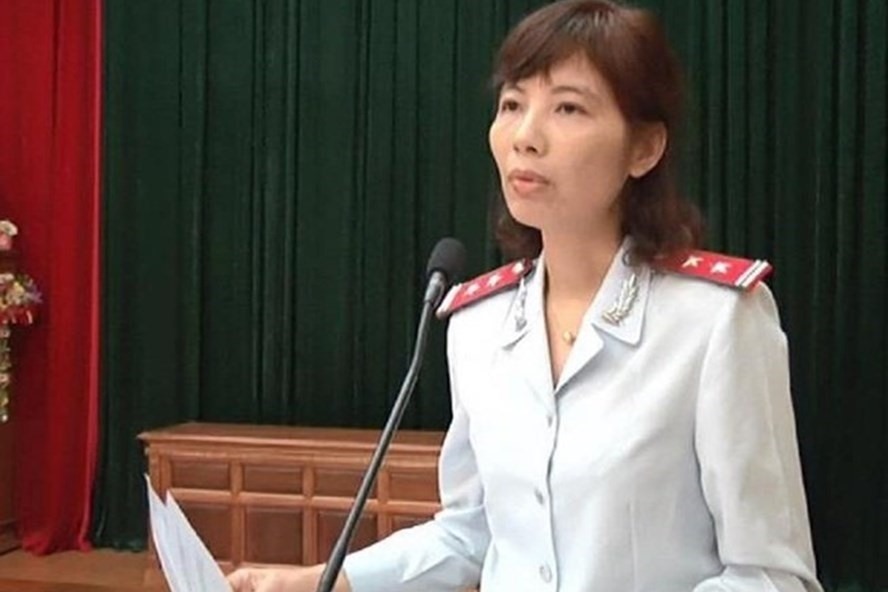 Bà Kim Anh vừa bị khởi tố tội Nhận hối lộ. Ảnh: LĐO