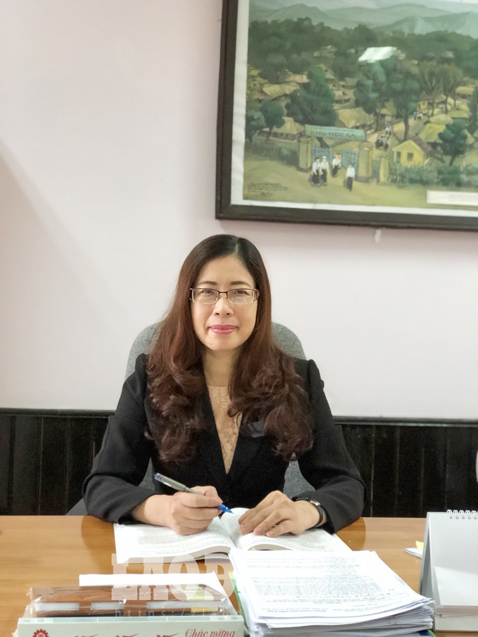 Bà Bùi Thị Kim Tuyến, Phó Giám đốc Sở GD&ĐT tỉnh Hòa Bình. Ảnh: Văn Thắng