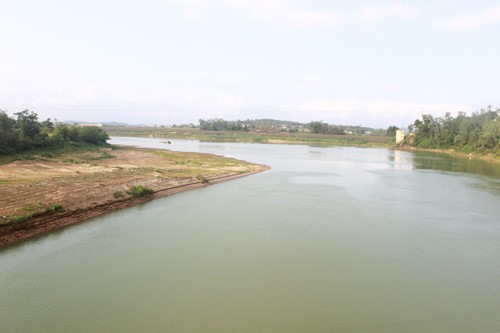 Sông Lam đoạn chảy qua xã Thanh Tường. Ảnh: CTV
