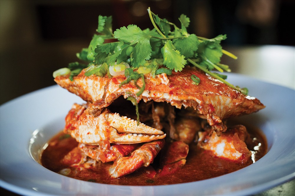 Chili Crab – Cua sốt ớt không thể bỏ qua khi đến Singapore. Ảnh: T. L.