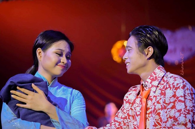 Lê Lộc và Tuấn Dũng từng hợp tác cùng nhau trên các sân khấu kịch. Ảnh: FBNV