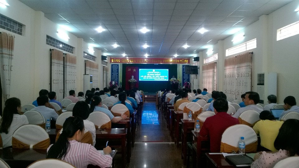 Quang cảnh khai giảng lớp tập huấn bồi dưỡng nghiệp vụ năm 2019.