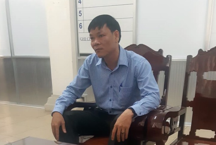 Ông Huỳnh Văn Lĩnh trong buổi làm việc với PV Báo Lao Động.
