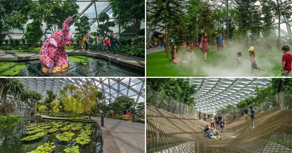 Công viên Canopy rộng 14,000 m2 là điểm nghỉ ngơi cho du khách khi đến sân bay Changi