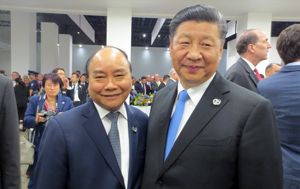 Thủ tướng Nguyễn Xuân Phúc và Tổng Bí thư, Chủ tịch Trung Quốc Tập Cận Bình.