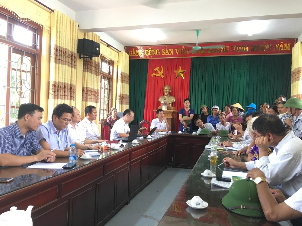 Sở TNMT Hải Dương và huyện Cẩm Giàng đối thoại với người dân xã Lương Điền