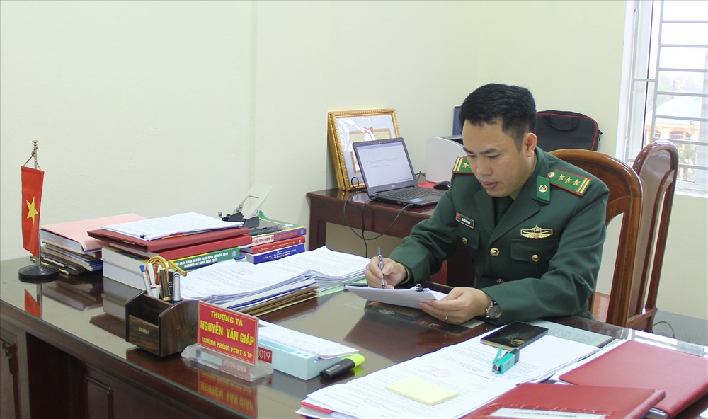 Thượng tá Nguyễn Văn Giáp, trưởng phòng Phòng chống ma túy và tội phạm BĐBP tỉnh Hà Tĩnh. Ảnh: A.Đ