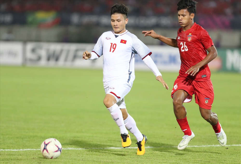 Quang Hải lỡ cơ hội đối đầu U23 Myanamar do đàng cùng ĐT Việt Nam dự King's Cup 2019. Ảnh: Hữu Phạm