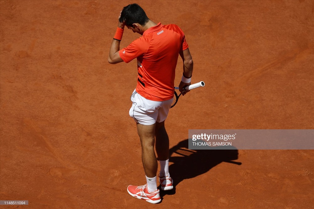 Djokovic gây thất vọng khi luôn hụt hơi ở thời điểm quan trọng. ảnh: Getty.