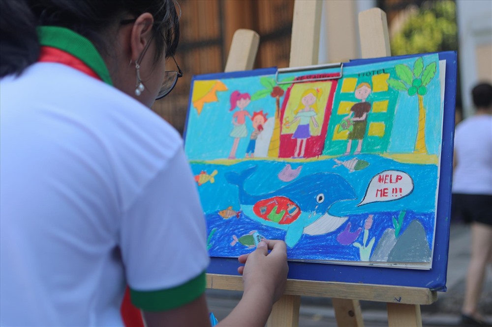 Học sinh trường THCS Hoàng Xuân Hãn đạt giải Ba trong cuộc thi vẽ tranh Vì  một Việt Nam xanh