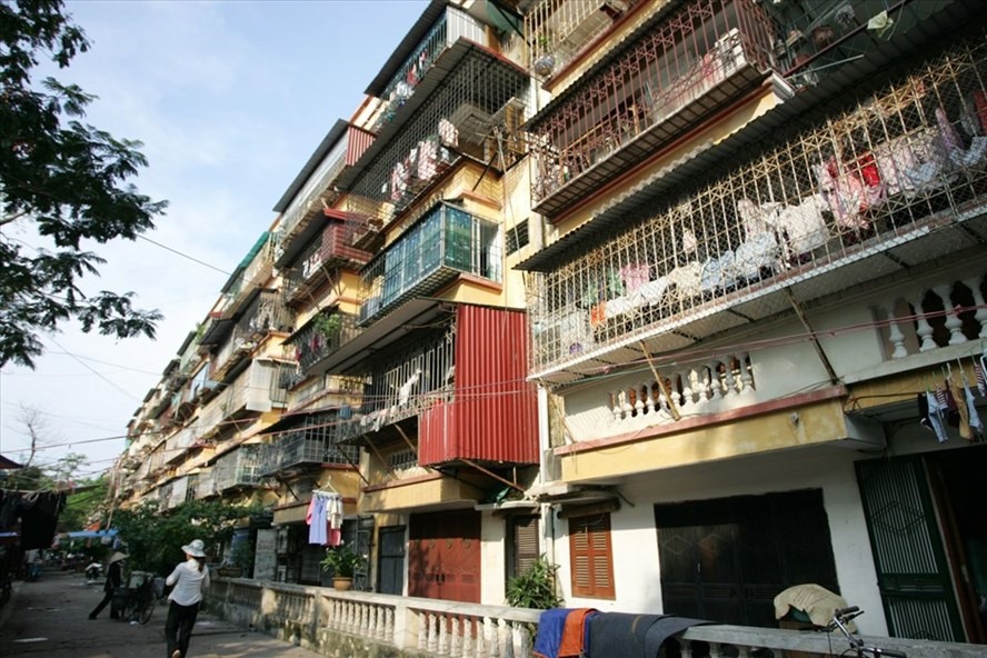 Một khu chung cư cũ của Hà Nội. Ảnh: P.V