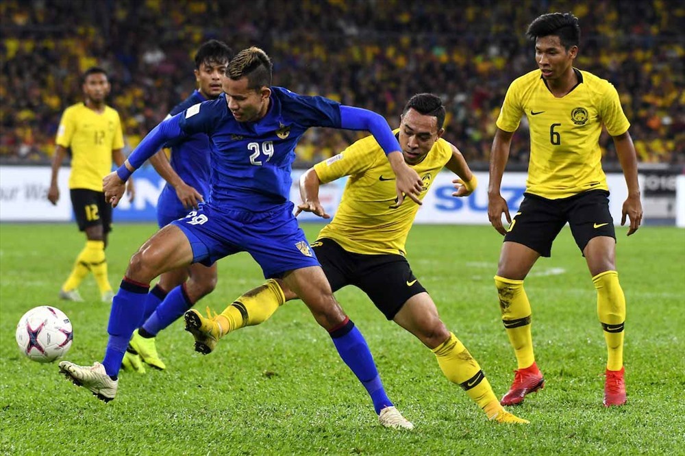 Thái Lan bị Malaysia loại ở bán kết AFF Cup 2018. Ảnh: AFF