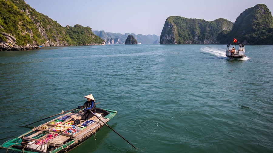 Vịnh Hạ Long là điểm đến nổi tiếng không chỉ ở Việt Nam mà cả thế giới. Quần thể hang động ở Vịnh Hạ Long cũng là điểm thu hút du khách.