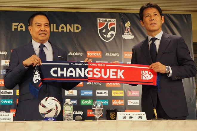 Ông Akira Nishino chính thức trở thành HLV trưởng đội tuyển quốc gia và U23 Thái Lan.