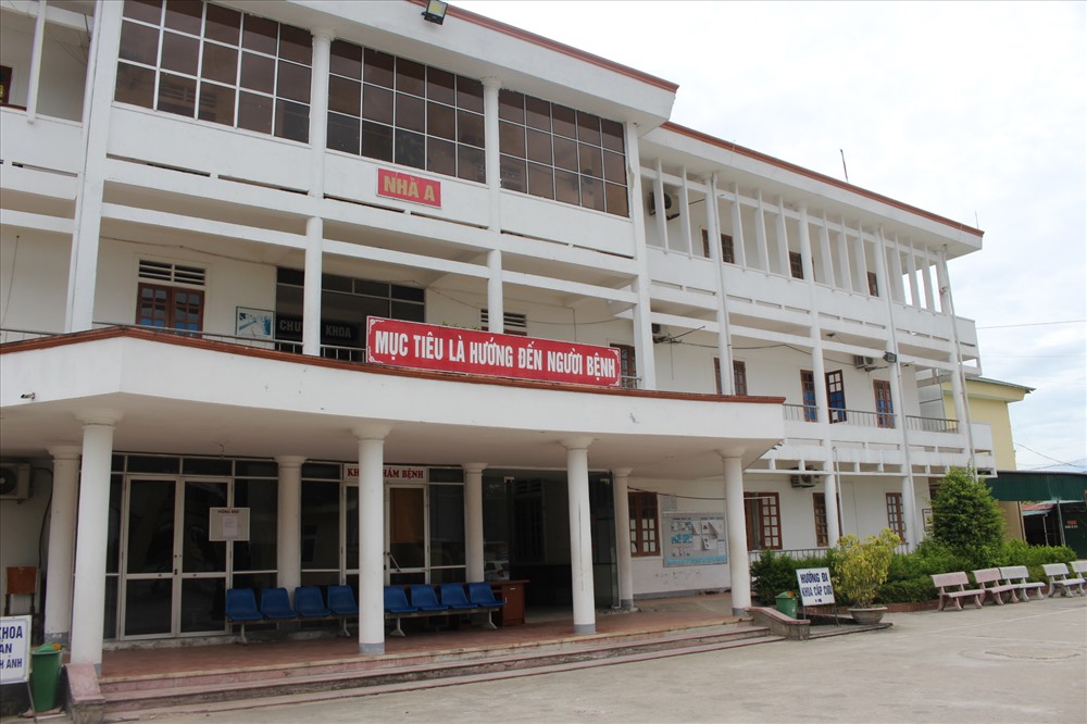 Bệnh viện đa khoa huyện Đức Thọ (Hà Tĩnh) nơi xảy ra sự việc. Ảnh: A.Đ