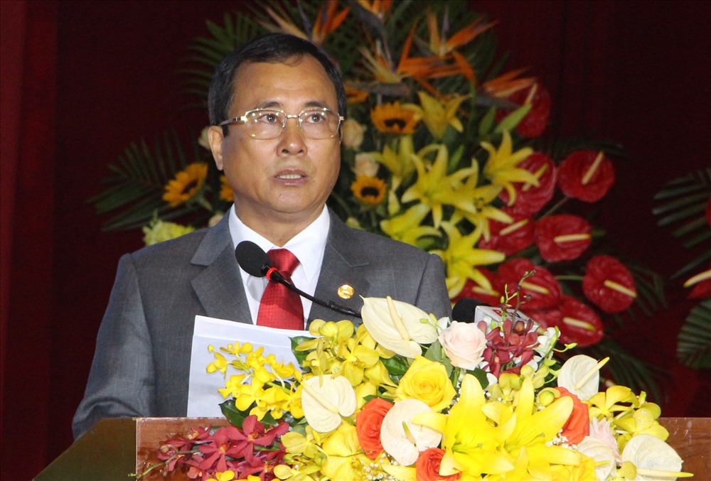 Ông Trần Văn Nam - Ủy viên Trung ương Đảng, Bí thư Tỉnh ủy Bình Dương ghi nhận và biểu dương những đóng góp của tổ chức công đoàn cho sự phát triển kinh tế xã hộ tỉnh Bình Dương.