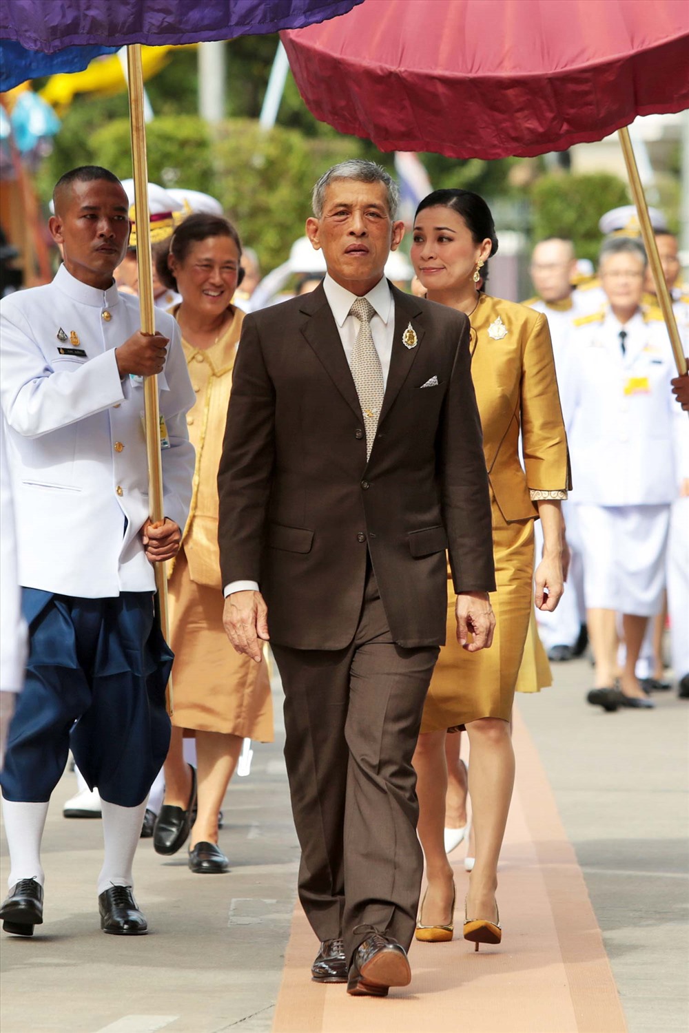 Nhà vua và Hoàng hậu Thái Lan. Ảnh: Bangkok Post.